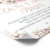 Poster Hiver mignon Ours polaire Ne pas dire jeu de bébé (Coin)