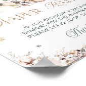 Poster Hiver Noël Polar Ours Raffin (Coin)