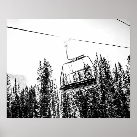 Poster Hiver noir et blanc (Devant)