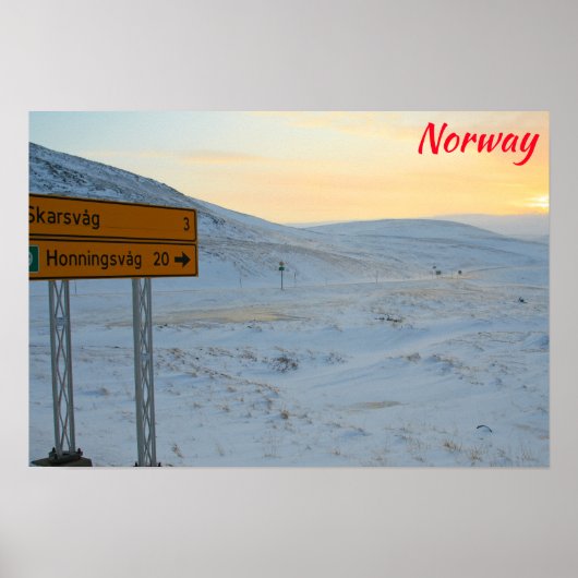 Poster hiver norvégien (Devant)