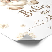 Poster Hiver Nous pouvons attendre prématurément Les bébé (Coin)