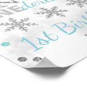 Poster Hiver ONE derland 1er anniversaire Bienvenue (Coin)