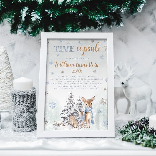 Poster Hiver ONE derland Time Capsule Cute Deer