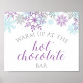 Poster Hiver Onederland Hot Chocolat Bar Purple (Devant)