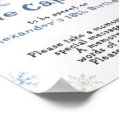 Poster Hiver Ours polaire Temps Capsule 1er anniversaire (Coin)