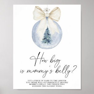 Poster Hiver, quelle taille est l'affiche de jeu ventre d
