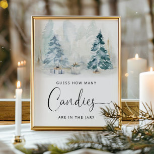 Poster Hiver sans sexe Devinez combien de bonbons