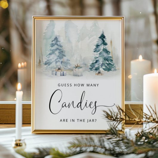 Poster Hiver sans sexe Devinez combien de bonbons