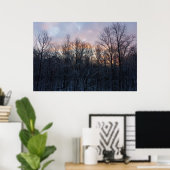 Poster Hiver Sunrise I Pastel Paysage naturel (Bureau à domicile)