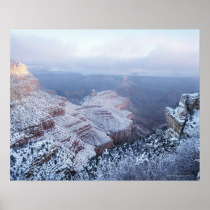 Poster Hiver sur la jante du sud, ressortissant de canyon