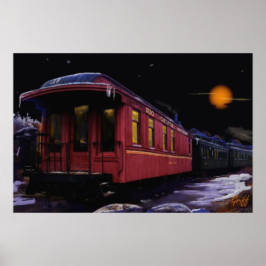 Poster Hiver sur le Rio Grande Sud (Devant)