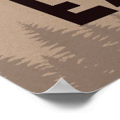 Poster Hiver Un Buffalo ONE derland Plaid Joyeux Annivers (Coin)