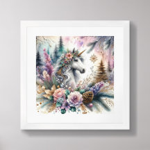 Hiver Unicorne scène magique 2