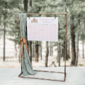 Poster Hivernal Bois Animaux Date d'échéance Calendrier J