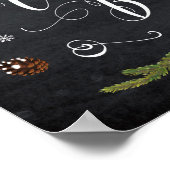 Poster hivernal noël chaud coca bar signe saint (Coin)