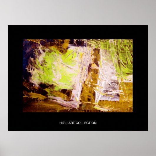 Poster Hizli Art Collection - Peinture Abstraite moderne  (Devant)
