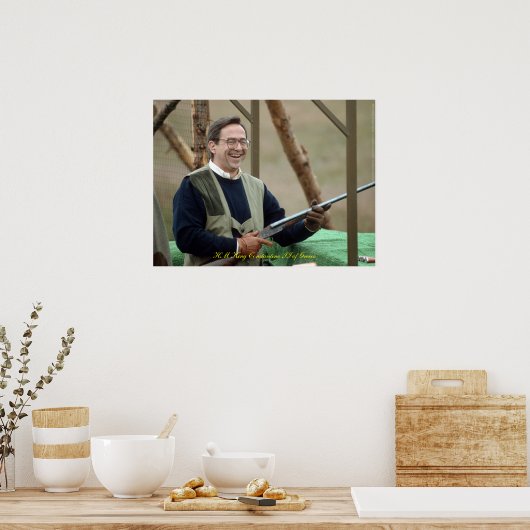 Poster HM King Constantine II de Grèce (Cuisine)