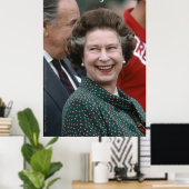 Poster HM Queen Elizabeth II Windsor 1986 (Bureau à domicile)