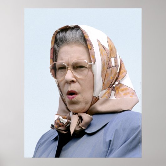 Poster HM Queen Elizabeth II Windsor 1990 (Devant)