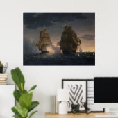 Poster HMS Endymion contre le président américain (Bureau à domicile)