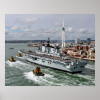 HMS Illustrious Vintage Nautical Aircraft Carrière
