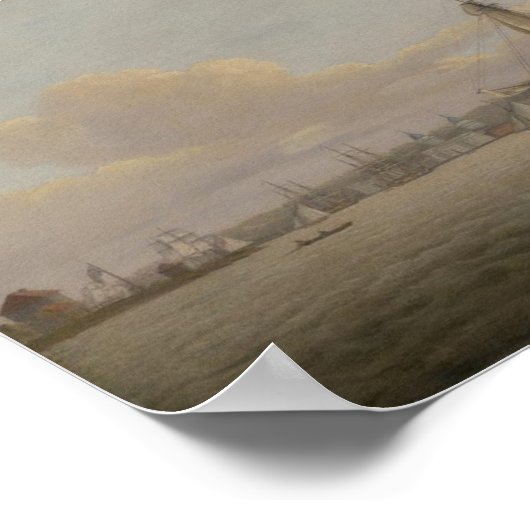 Poster HMS Pomone Off Greenwich (Coin)