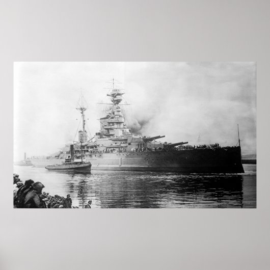Poster HMS Ramillies (Devant)