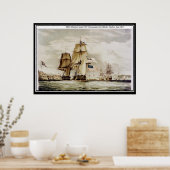 Poster HMS Shannon et USS Chesapeake à Halifax (Cuisine)