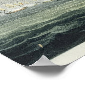 Poster HMS Victory sailing for the French line flanked by (Coin)