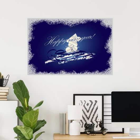 Poster HNY sled (Bureau à domicile)