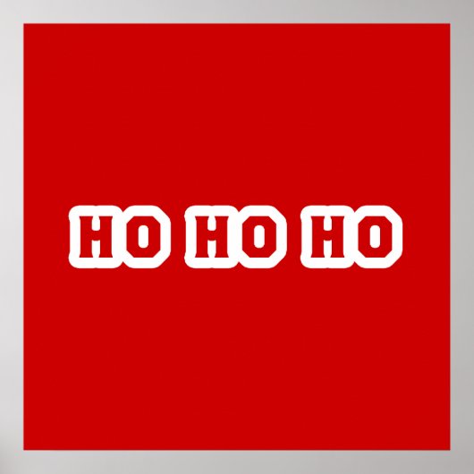 Poster Ho Ho Ho Christmas Cheval (Devant)