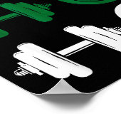 Poster Ho Ho Ho Funny Dumbbell Christmas Weightlifting Gy (Coin)