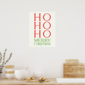 Poster Ho Ho Ho Joyeux Noël (Cuisine)