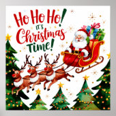 Poster Ho Ho Ho Père Noël (Devant)