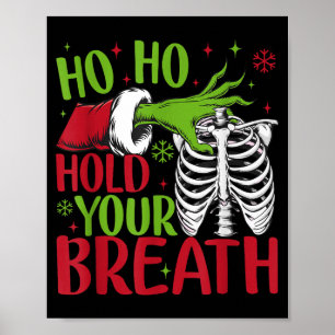 Poster Ho Ho Retenez Votre Souffle Soky Noël Radiologie S