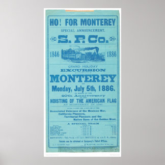 Poster Ho pour Monterey So. Publicité Pacifique (1652A)