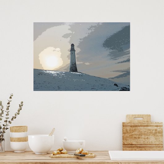 Poster Hoad Monument, Ulverston, John Barrow, phare (Cuisine)