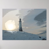 Poster Hoad Monument, Ulverston, John Barrow, phare (Devant)