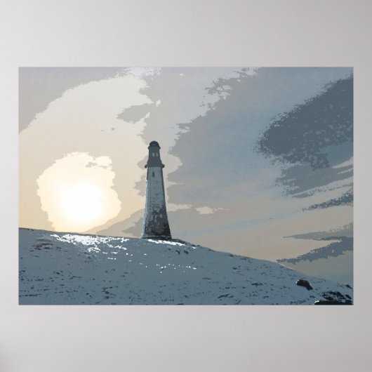 Poster Hoad Monument, Ulverston, John Barrow, phare (Devant)