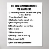POSTER HOARDERS DIX COMMANDEMENTS (Devant)