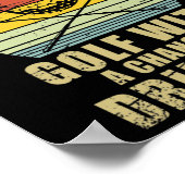 Poster Hob Golf Golfer Golfing Cute Funny Fan (Coin)