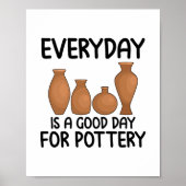 Poster Hobby de poterie | Ceramist Potter Argile Cadeaux (Devant)