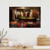 Poster Hobby - Piscine - Le club de billard 1915 (Cuisine)