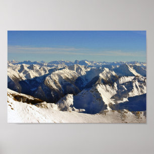 Poster Hochgurgl Obergurgl Tirol Alpes autrichiennes Autr