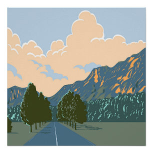 Poster Hochkonig près d'Elsbethen Salzburg Autriche WPA A