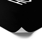 Poster Hochons et baisers Funny Hog Pig Pun Dark BG (Coin)