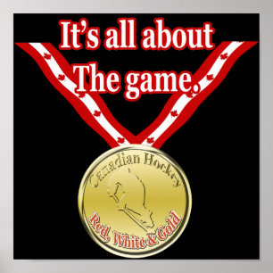 Poster Hockey canadien