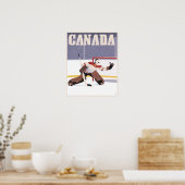 Poster Hockey canadien (Cuisine)