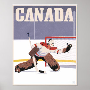 Poster Hockey canadien