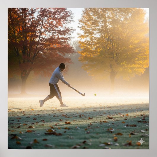 Poster Hockey de campagne d'automne (Devant)